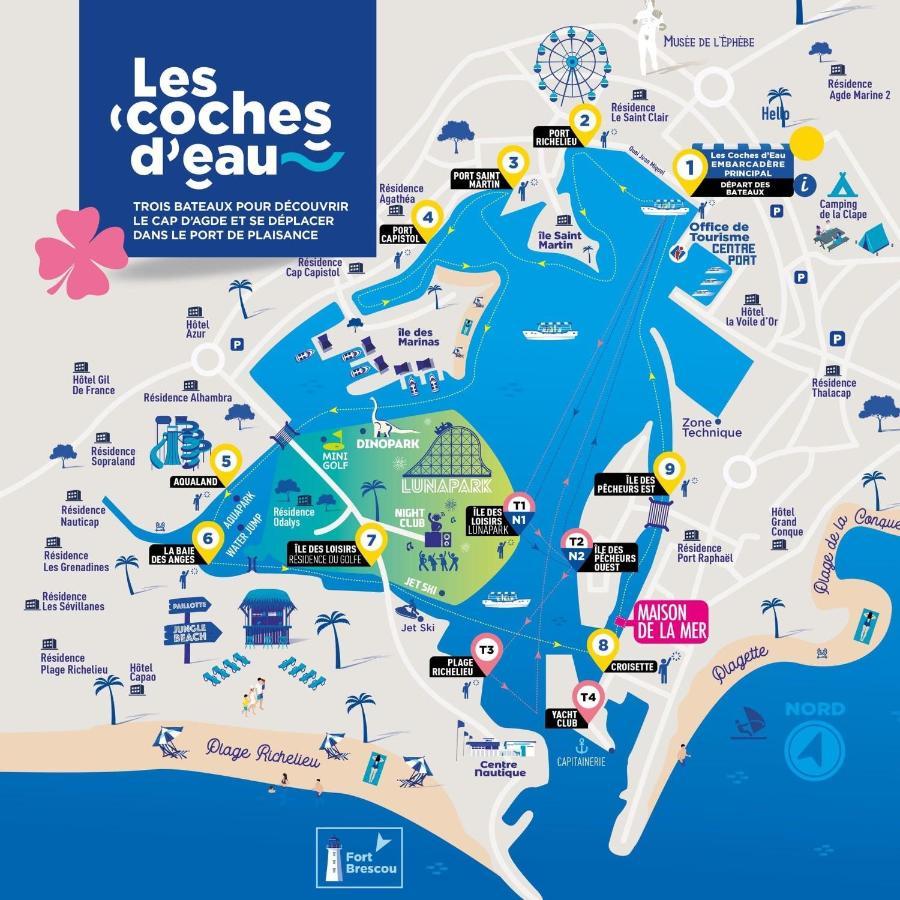 Studio Chaleureux Au Cap D'Agde Ngoại thất bức ảnh